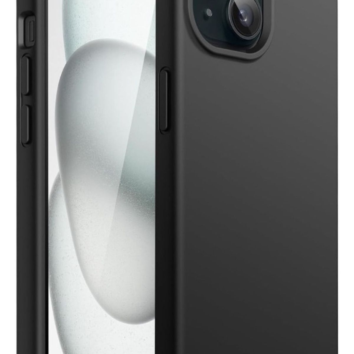 GENERICO - Carcasa Silicona Para iPhone 15 Negro