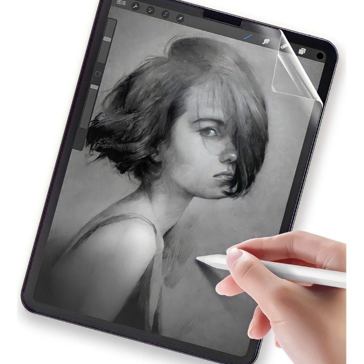 GENERICO - Lamina Protectora Paperlike Para iPad 10.2 7ma 8va 9na Sensacion Papel