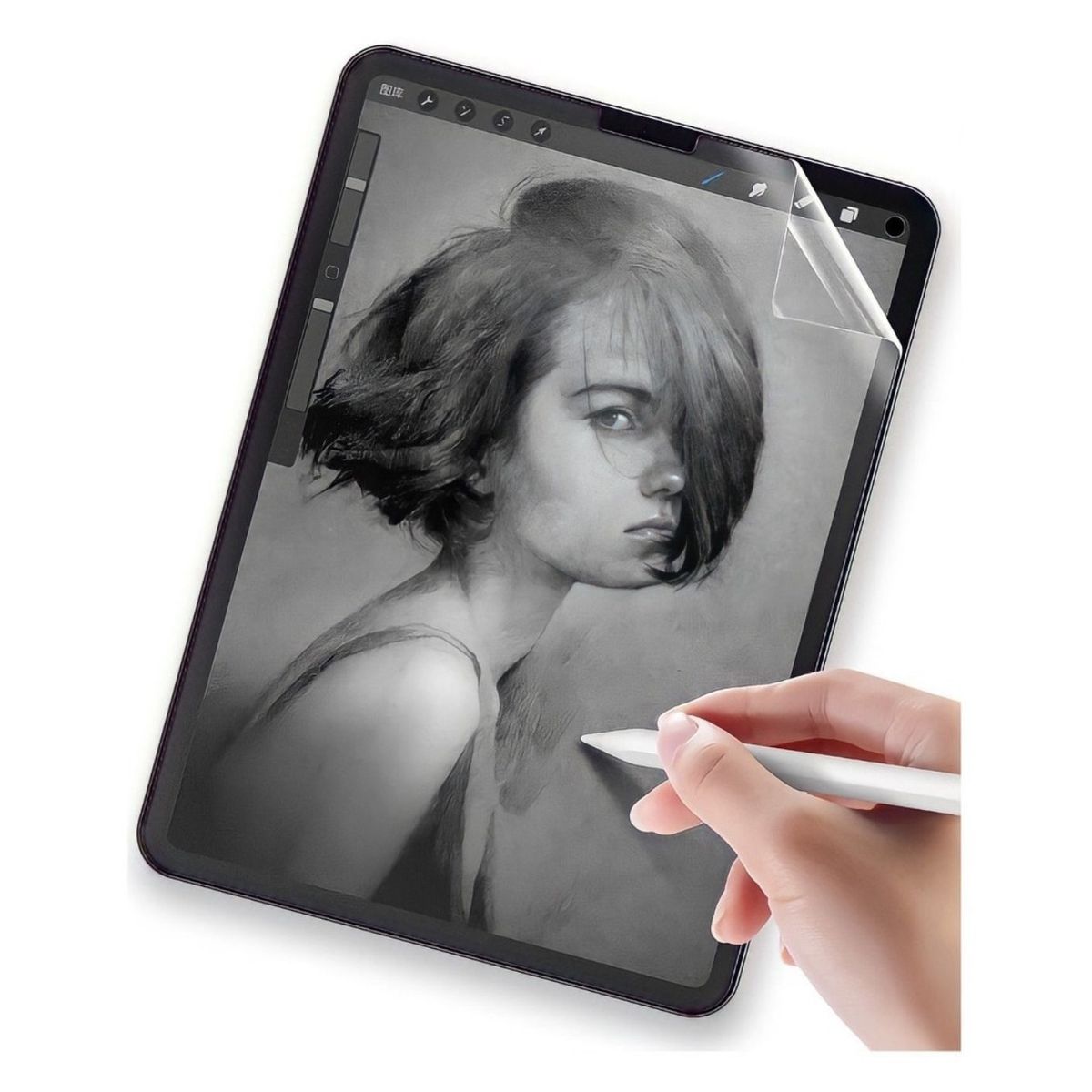 GENERICO - Lamina Protectora Paperlike Para iPad 10.2 7ma 8va 9na Sensacion Papel