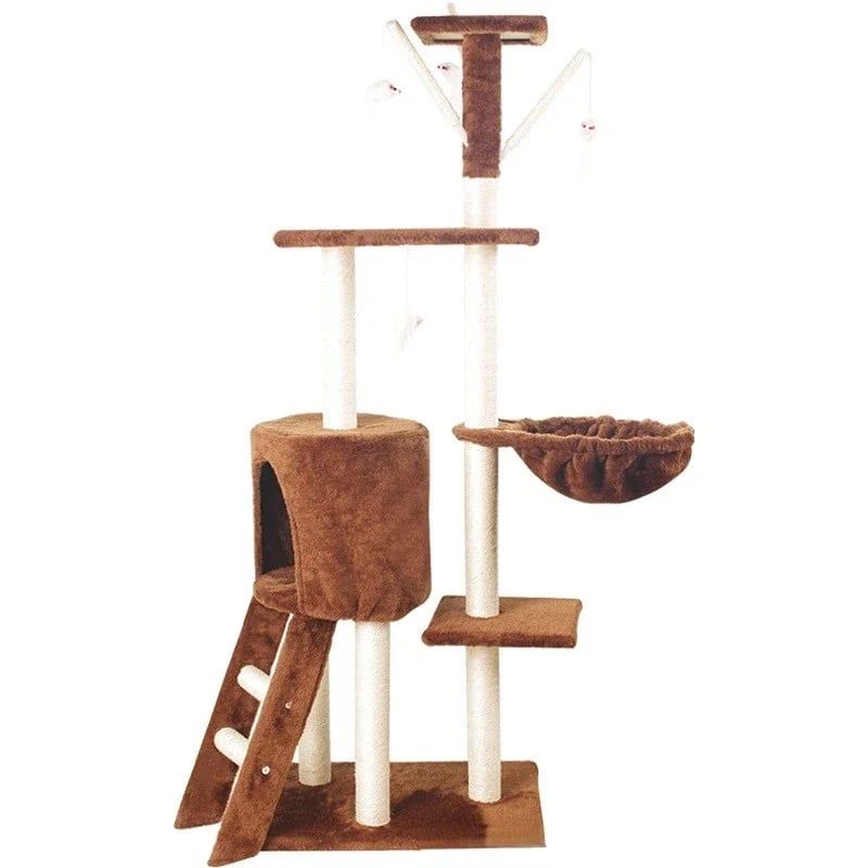 ACTUAL - Rascador Torre de Juegos Para Gatos Con Hamaca.