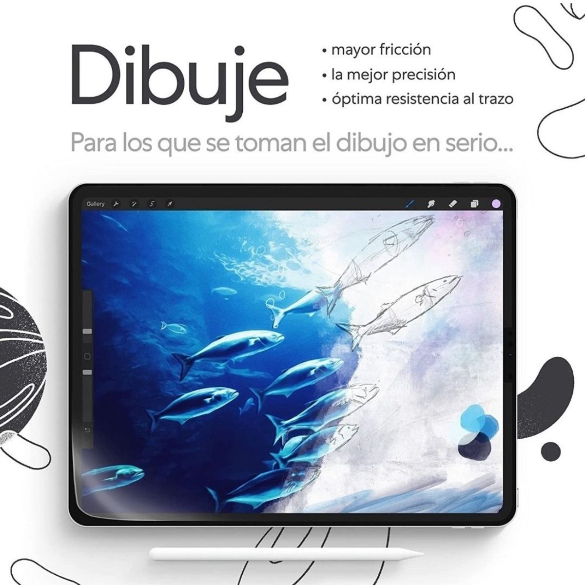 GENERICO - Lamina Protectora Paperlike Para iPad 9.7 Sensacion Papel