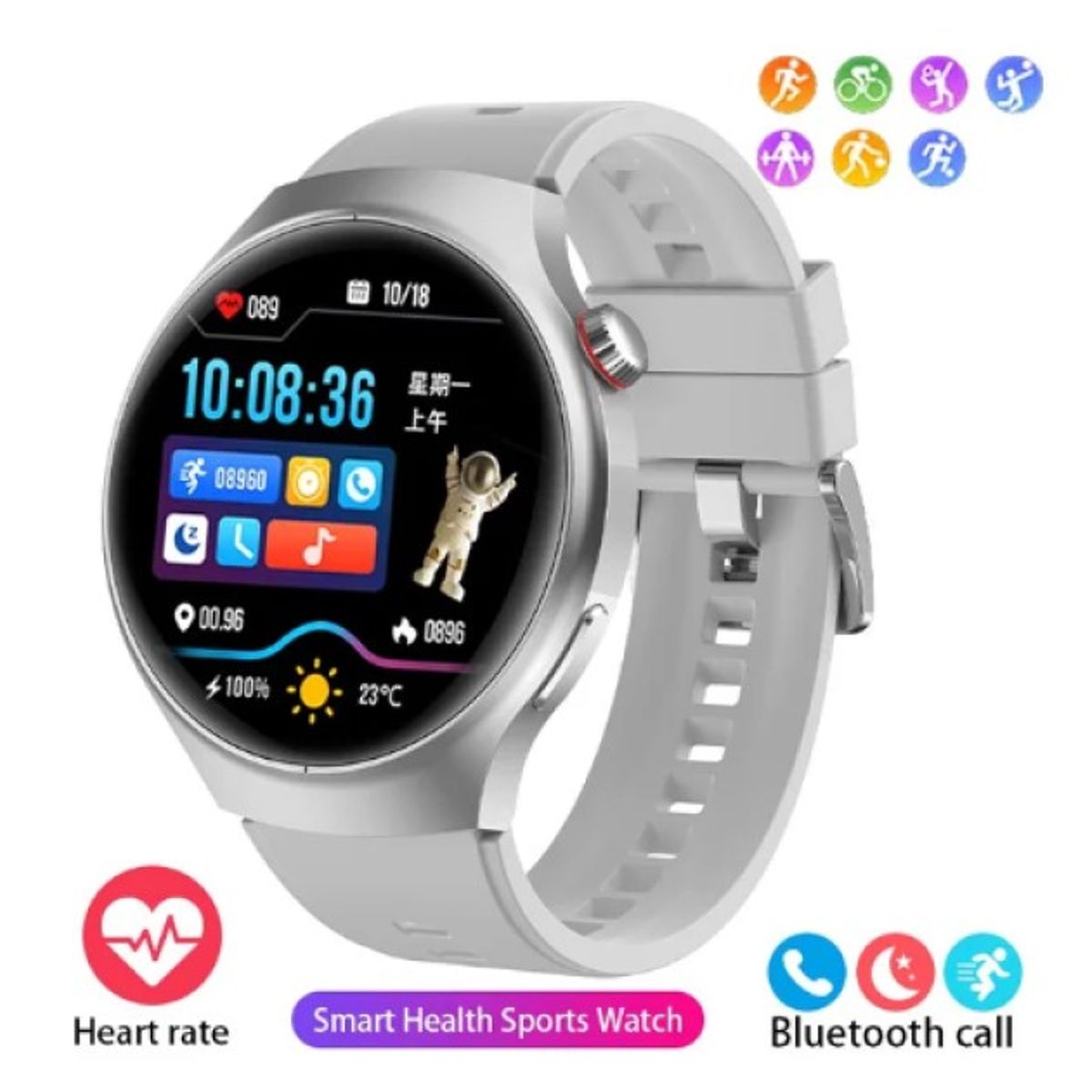 GENERICO - Reloj inteligente GT4 Pro para hombre