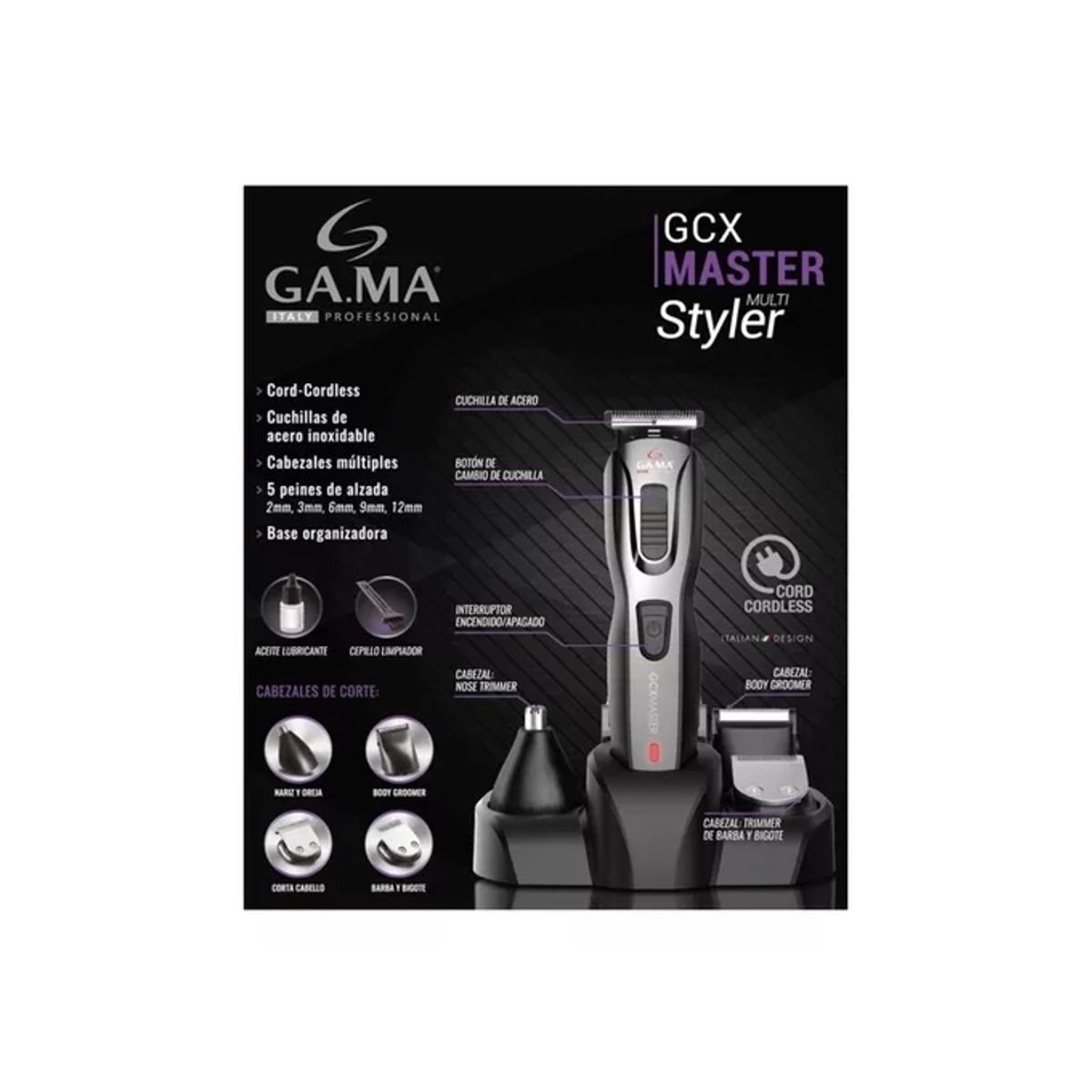 GAMA - MAQUINA CORTAPELOS GAMA MULTISTYLER GC 625 RECARGABLE USB