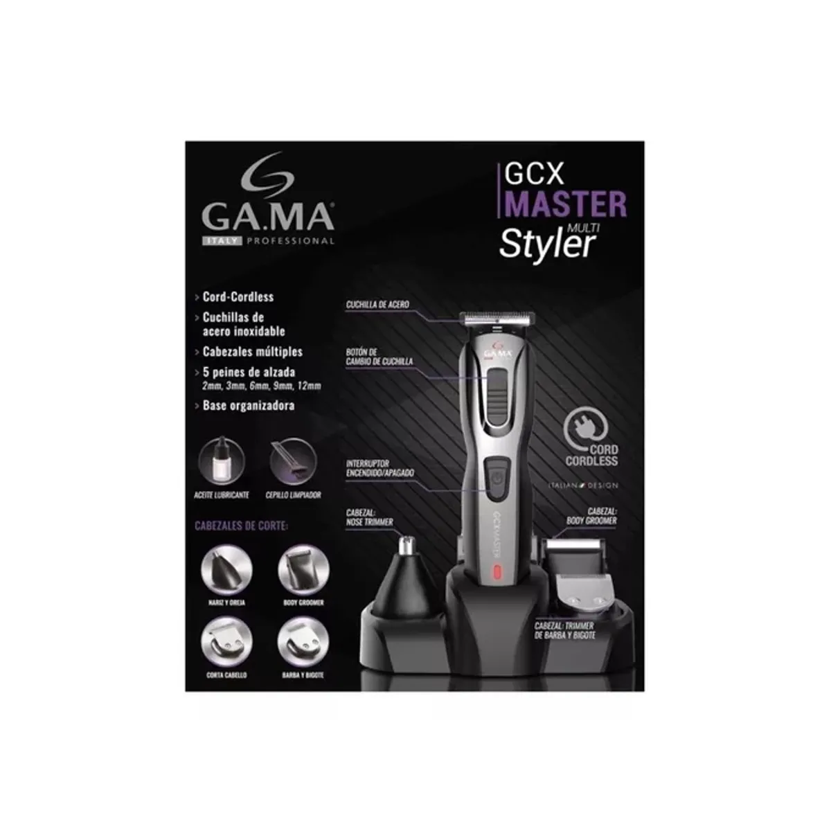 GAMA - MAQUINA CORTAPELOS GAMA MULTISTYLER GC 625 RECARGABLE USB