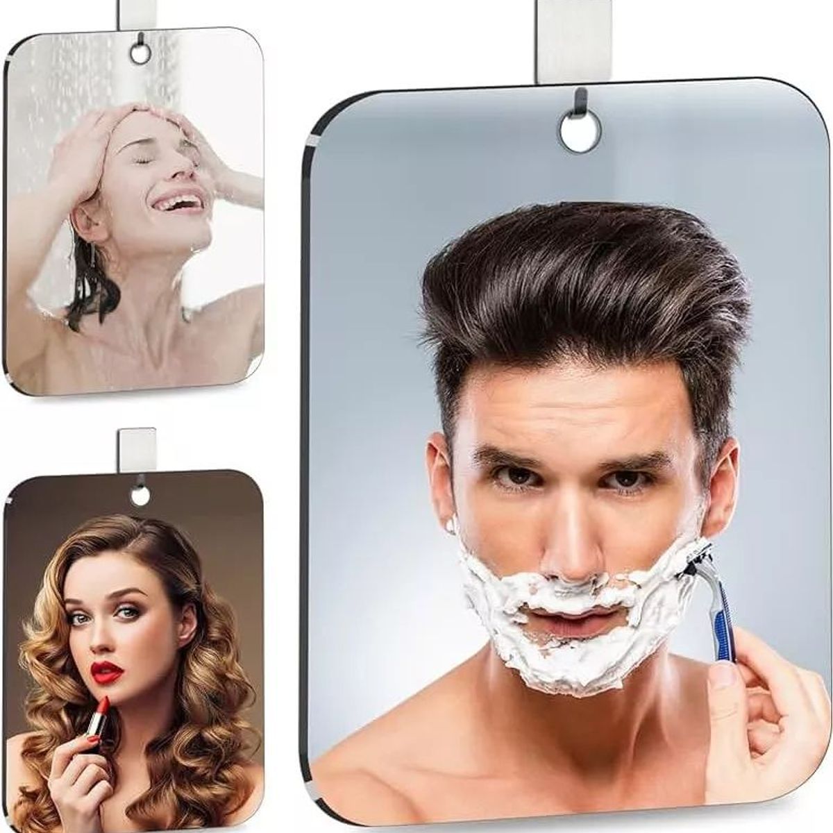 KUANGYE - Espejo Para Maquillaje Espejo De Ducha 2024cm Para Afeitar