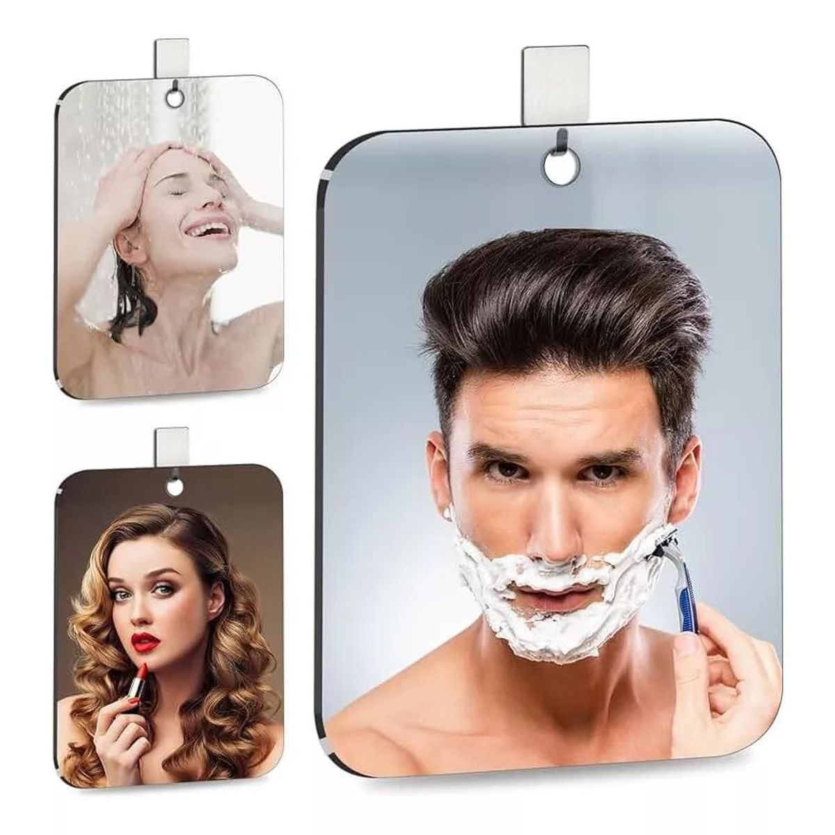 KUANGYE - Espejo Para Maquillaje Espejo De Ducha 2024cm Para Afeitar