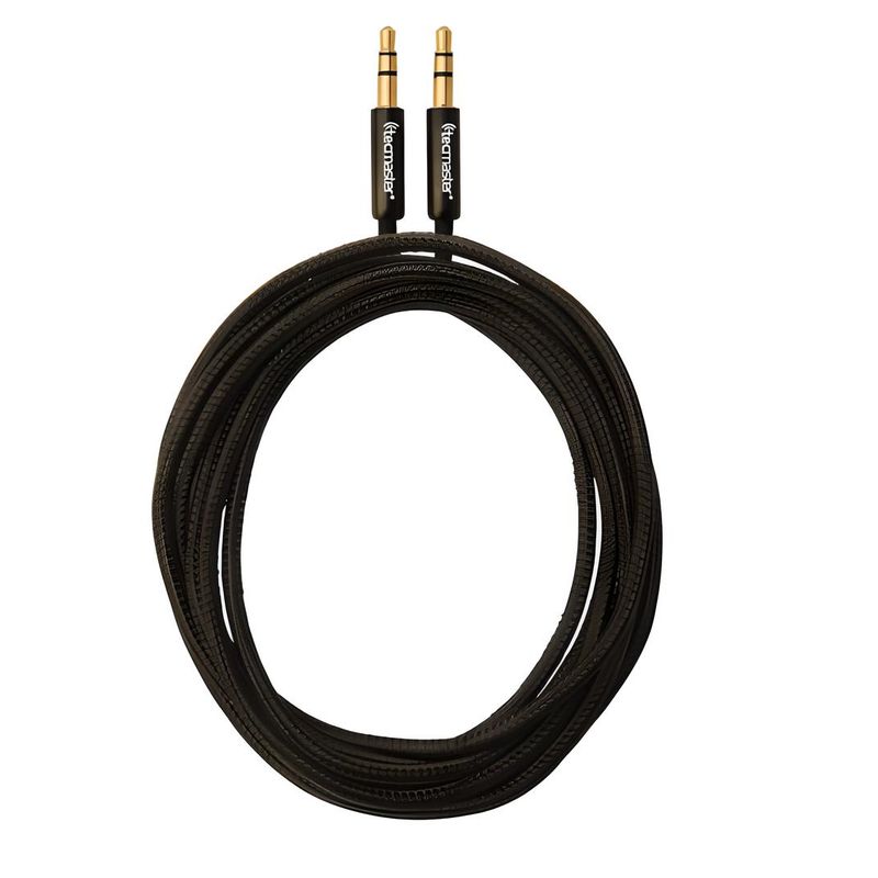 TECMASTER - Cable Auxiliar Jack Plug 3.5 Mm Aux Audio Premium 1,8 M Hifi