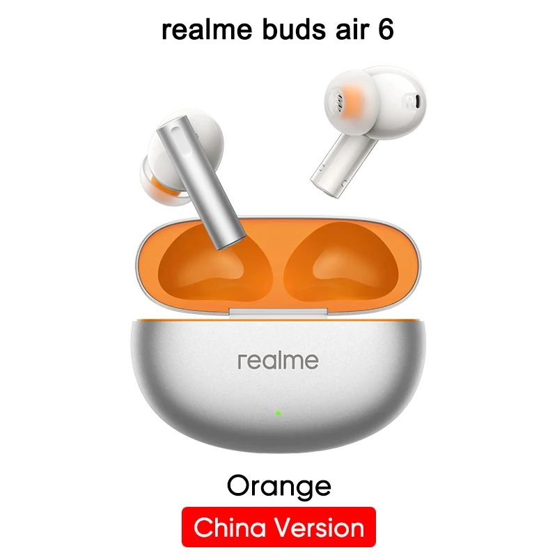 REALME - auriculares inalámbricos bluetooth realme buds Air 6 naranja