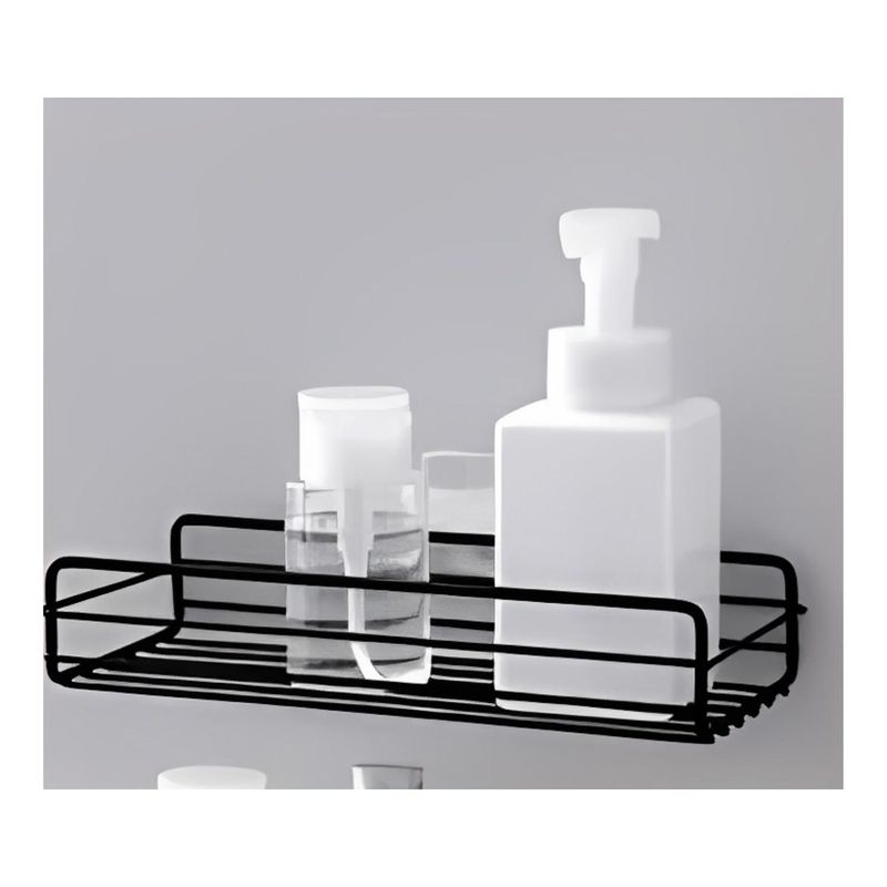 GENERICO - Soporte Pared Acero Para Accesorios Baño Jabon 27x11cm