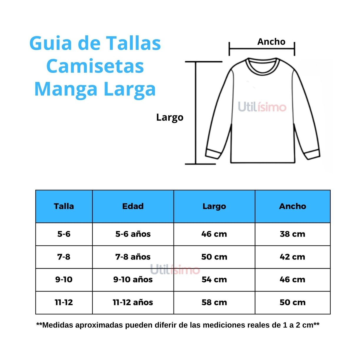 UTILISIMO - Pack 4 Camisetas Polar Primera Capa Niña Cuello Redondo