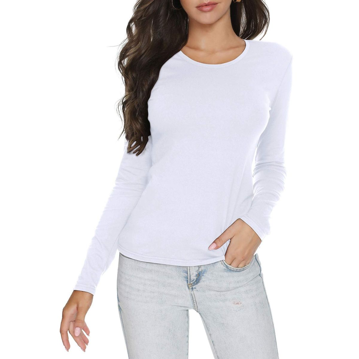 EVERSO - Pack 3 Camiseta Mujer Sin Polar Solo Negro y blanco