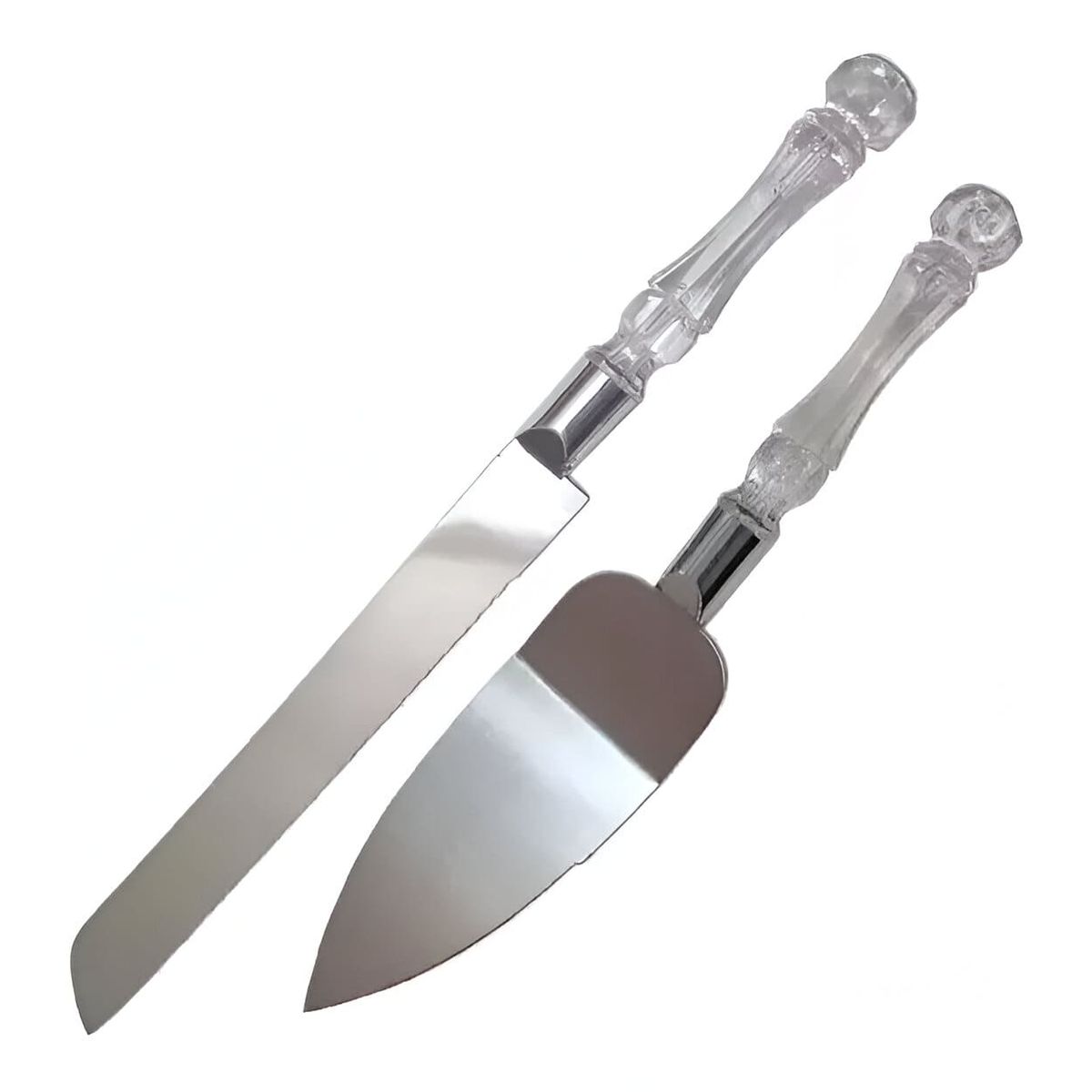 GENERICO - Set Cuchillo Y Servidor De Acero Para Torta