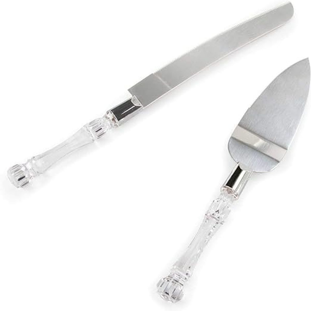 GENERICO - Set Cuchillo Y Servidor De Acero Para Torta