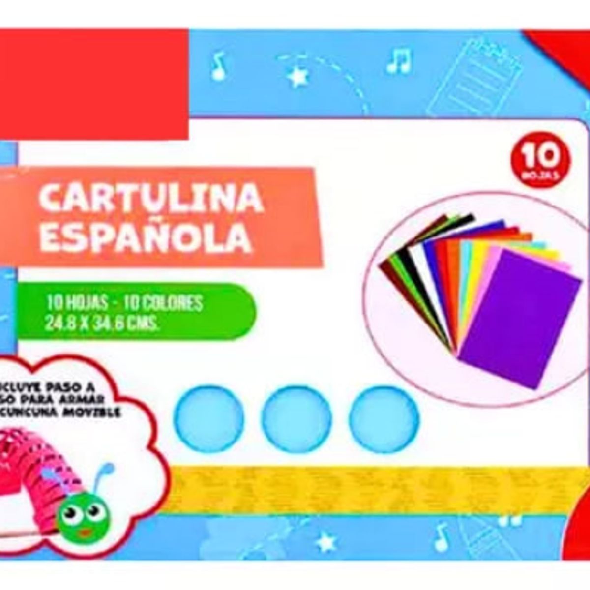 MOTARRO - Cartulina Española 10 Colores X 10 Hojas