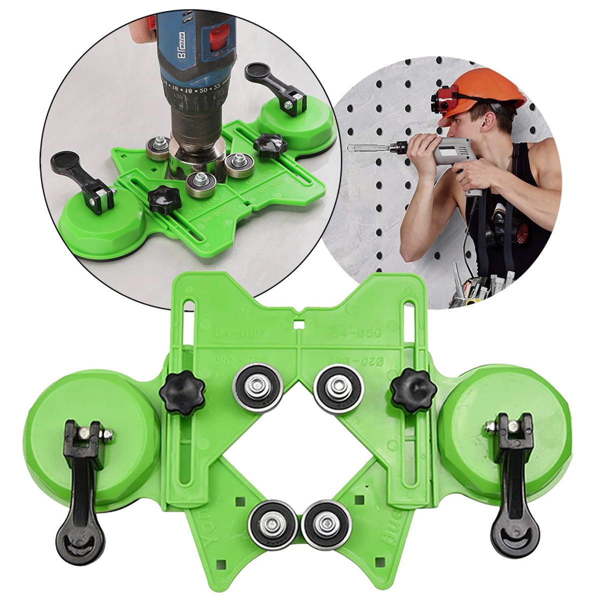 GENERICO - Guía Localizador Broca Copa Mármol Vidrio Cerámico 4-83mm