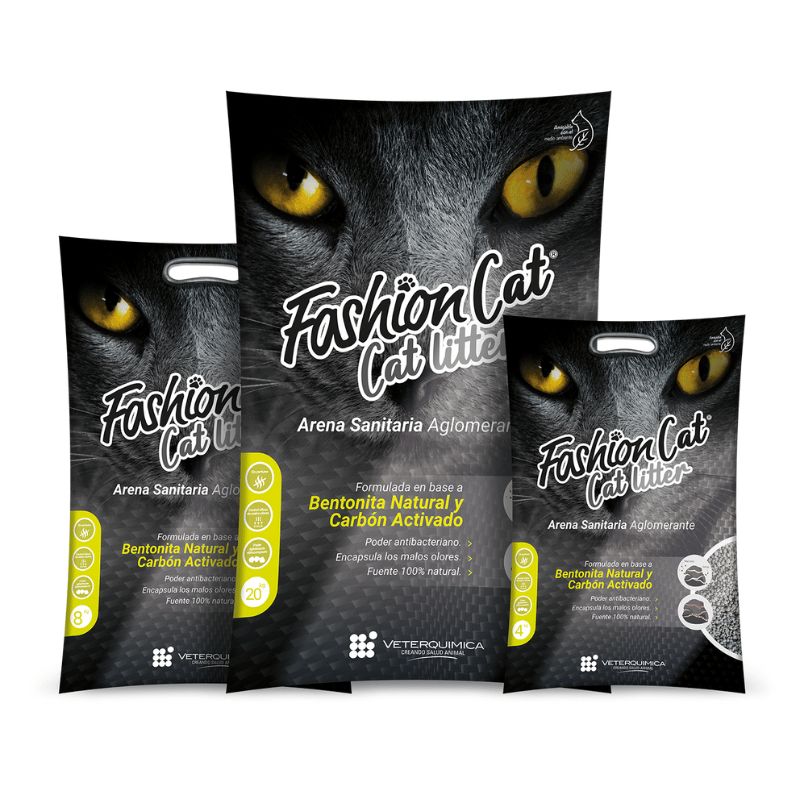 GENERICO - Fashion Cat Litter Carbón Arena Sanitaria 8 kg.