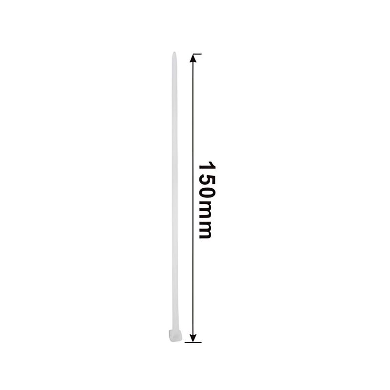 GENERICO - Pack 40pcs de Amarras Plásticas 150mm Nylon Abrazadera