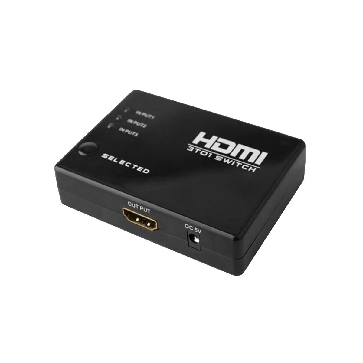 GENERICO - Spliter Switch Hdmi 3x1 Control Remoto Ultra HD 4K