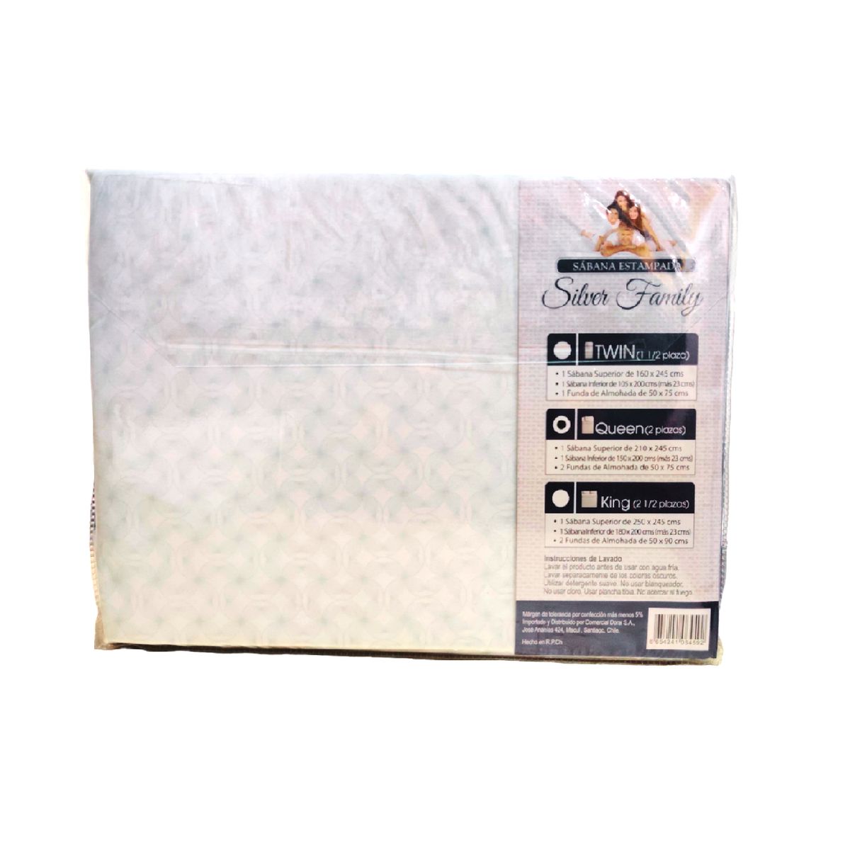 DORAL - Juego Sábanas Doral Silver Family Microfibra Estampada Marrón