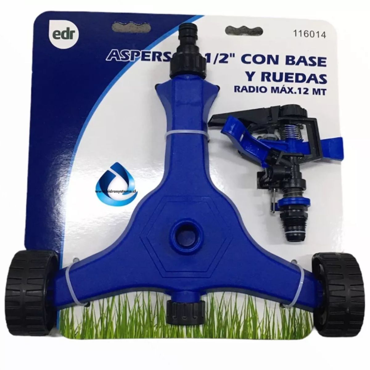 ABRISA - Aspersor Plastico 12 Para Riego Base Con Ruedas