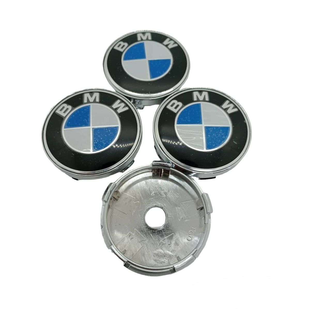 GENERICO - Set X4 Tapa centro Llantas autos 60mm bmw universal