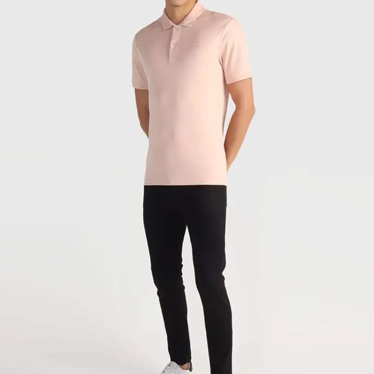 CALVIN KLEIN - Polera Smooth Slim Rosado Calvin Klein