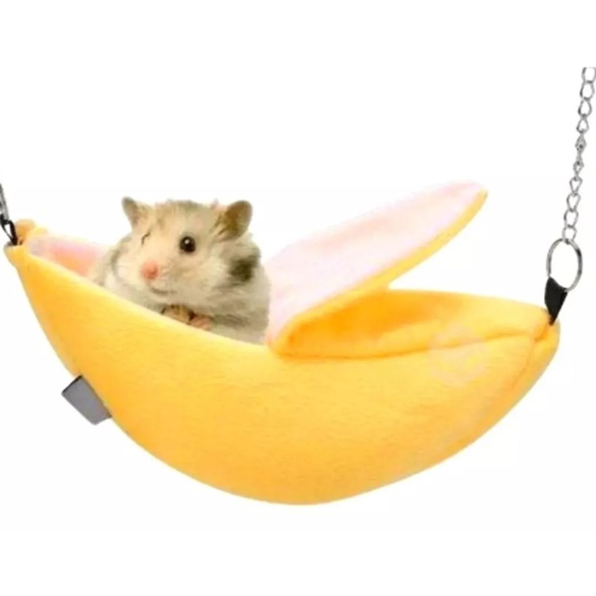 GENERICO - Cama Banana Para Hámster Refugio Fauna Salud