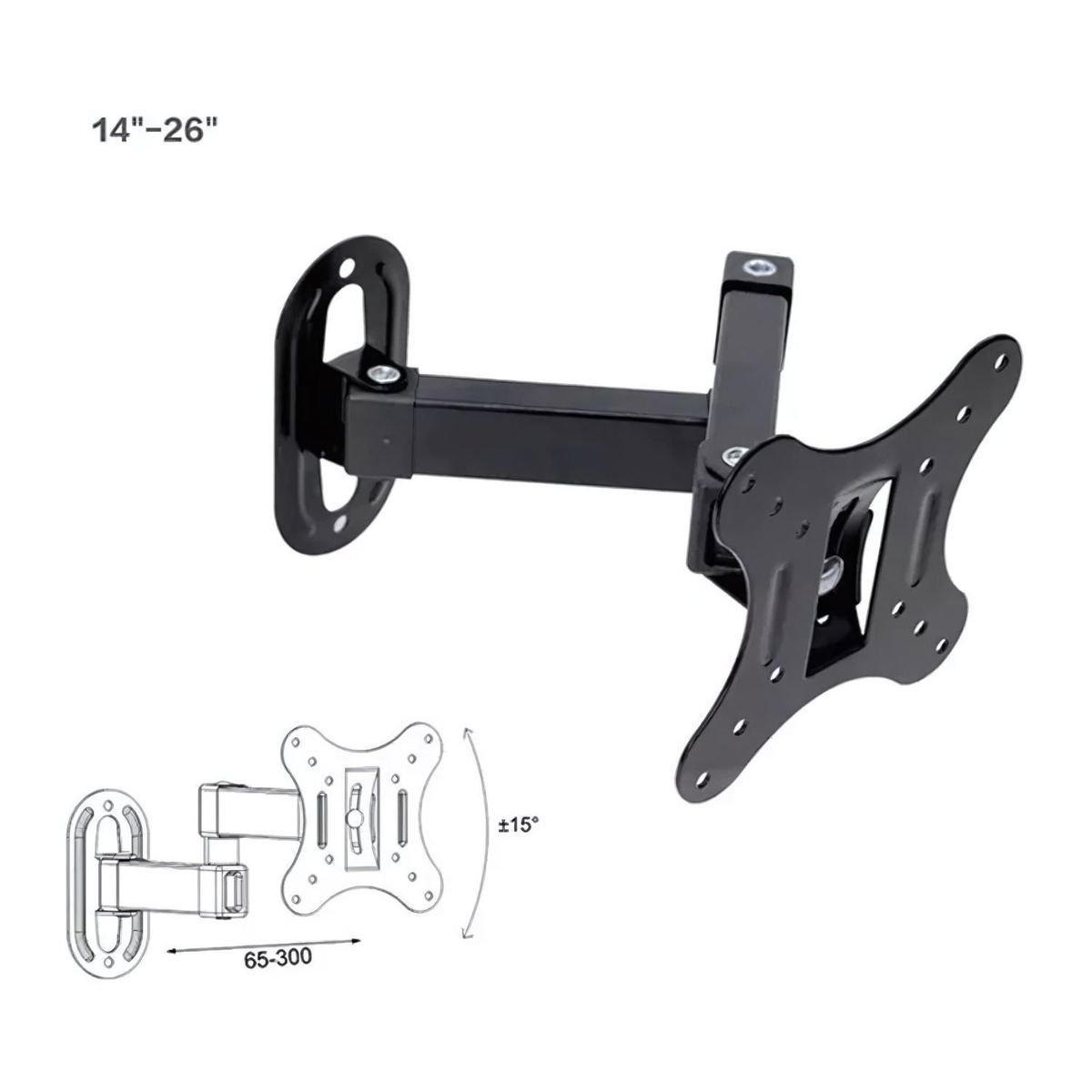 GENERICO - Soporte Tv Soporte Tv Movil Brazo Monitor 10 - 32 Pulgadas
