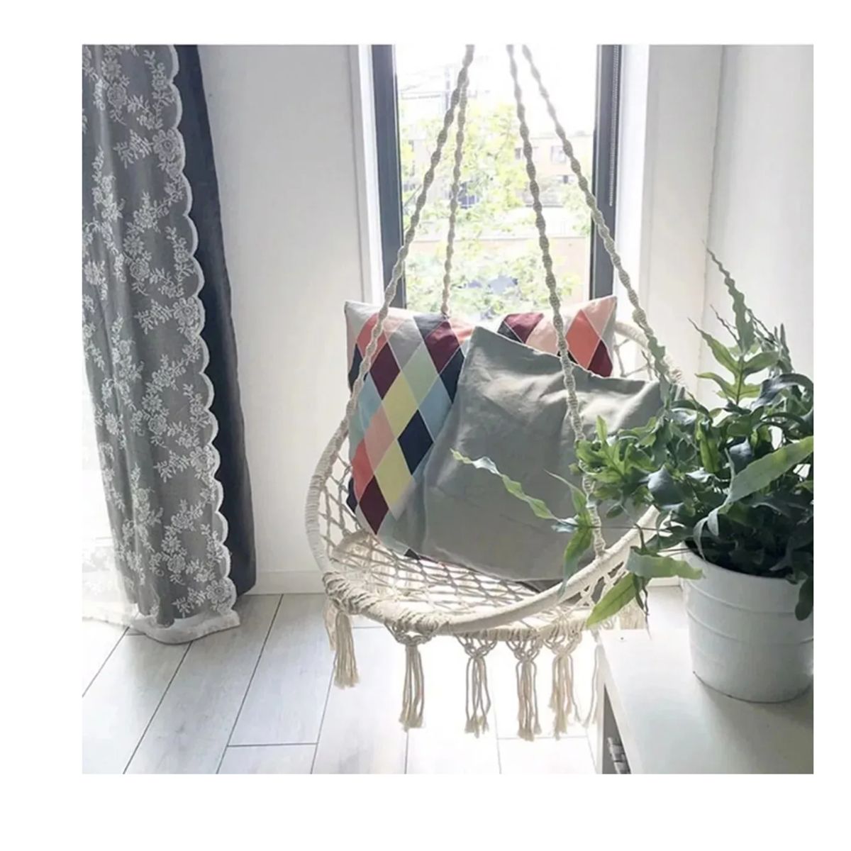 GENERICO - Silla Hamaca Colgante Para Terraza