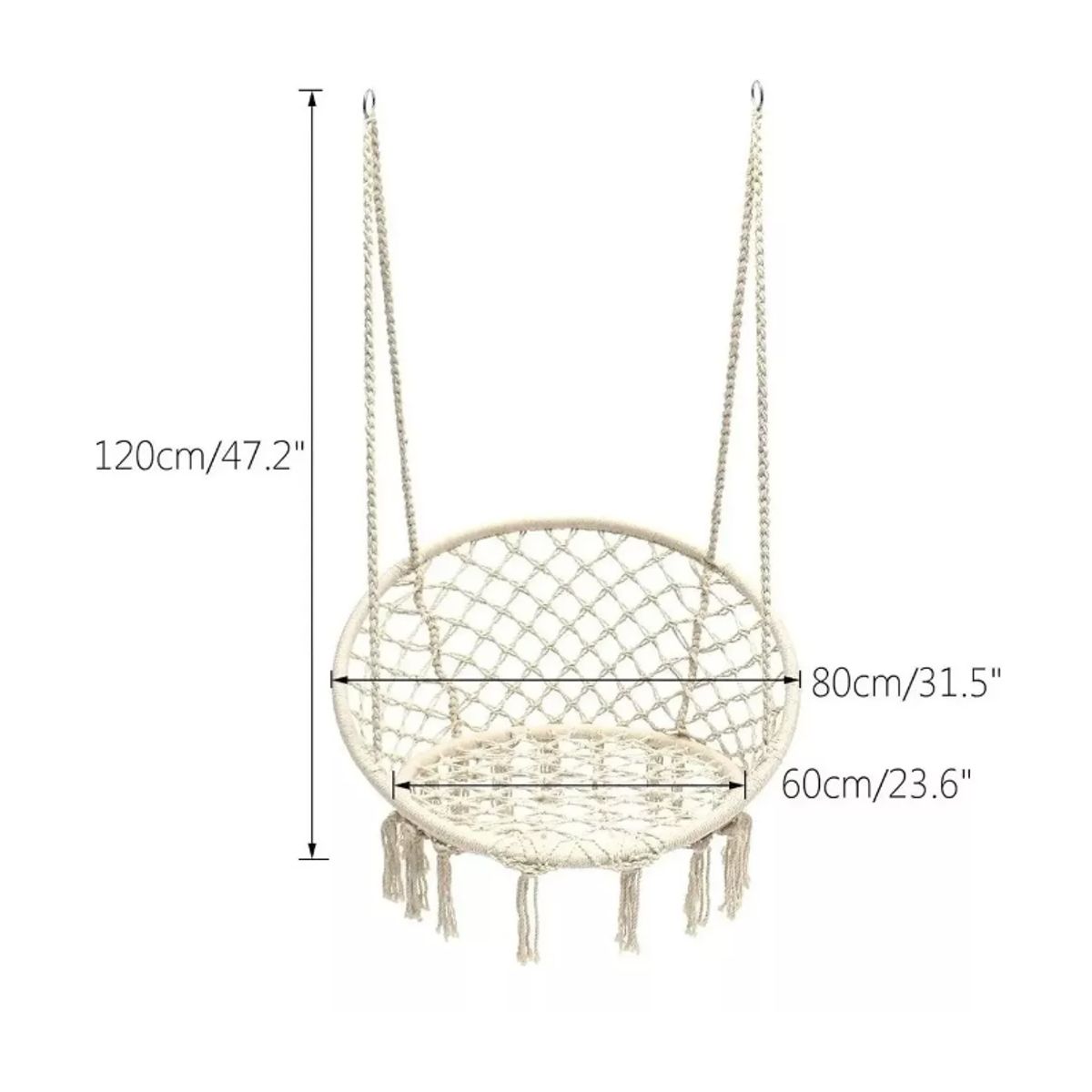 GENERICO - Silla Hamaca Colgante Para Terraza