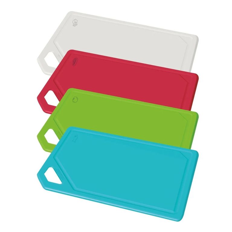 Juego de Tablas De Picar Con Soporte 5 Piezas Multicolor