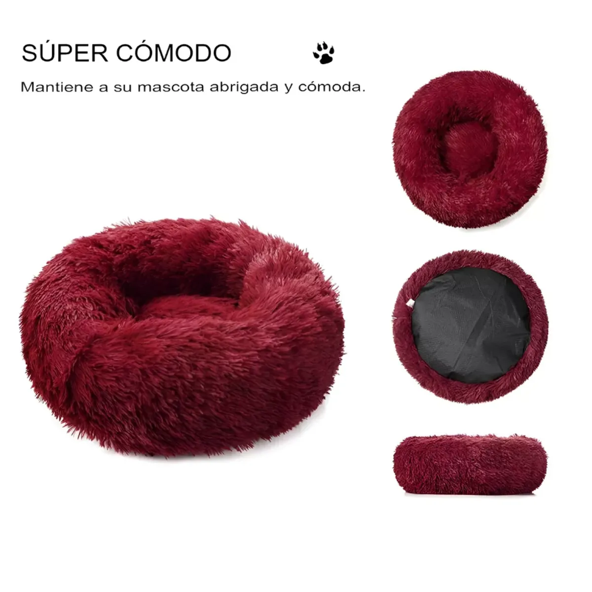 GENERICO - Cama Perro Antiestres Cama Suave Gato Cama Grande Mascotas