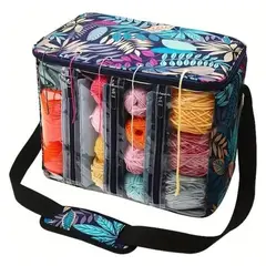 GENERICO - Bolso Para Transportar Lanas Tejidos Y Accesorios - Grande