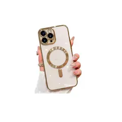 GENERICO - Carcasa Magsafe Protector De Camara Para iPhone 13 Pro Dorado