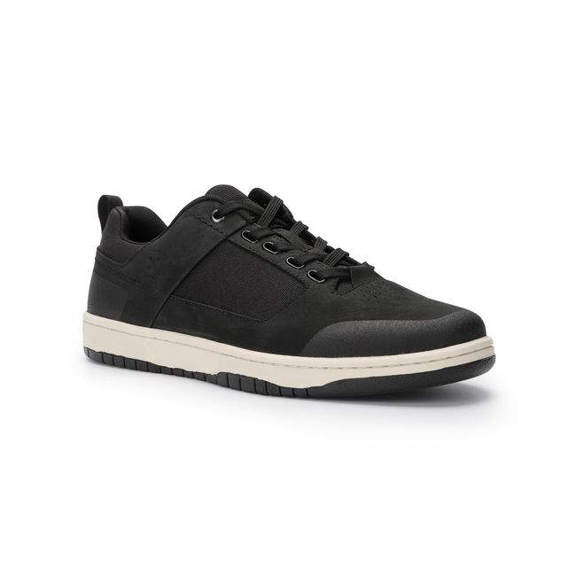 CARDINALE - Zapatillas Cuero y Textil Valmont-0-02 Negro CARDINALE