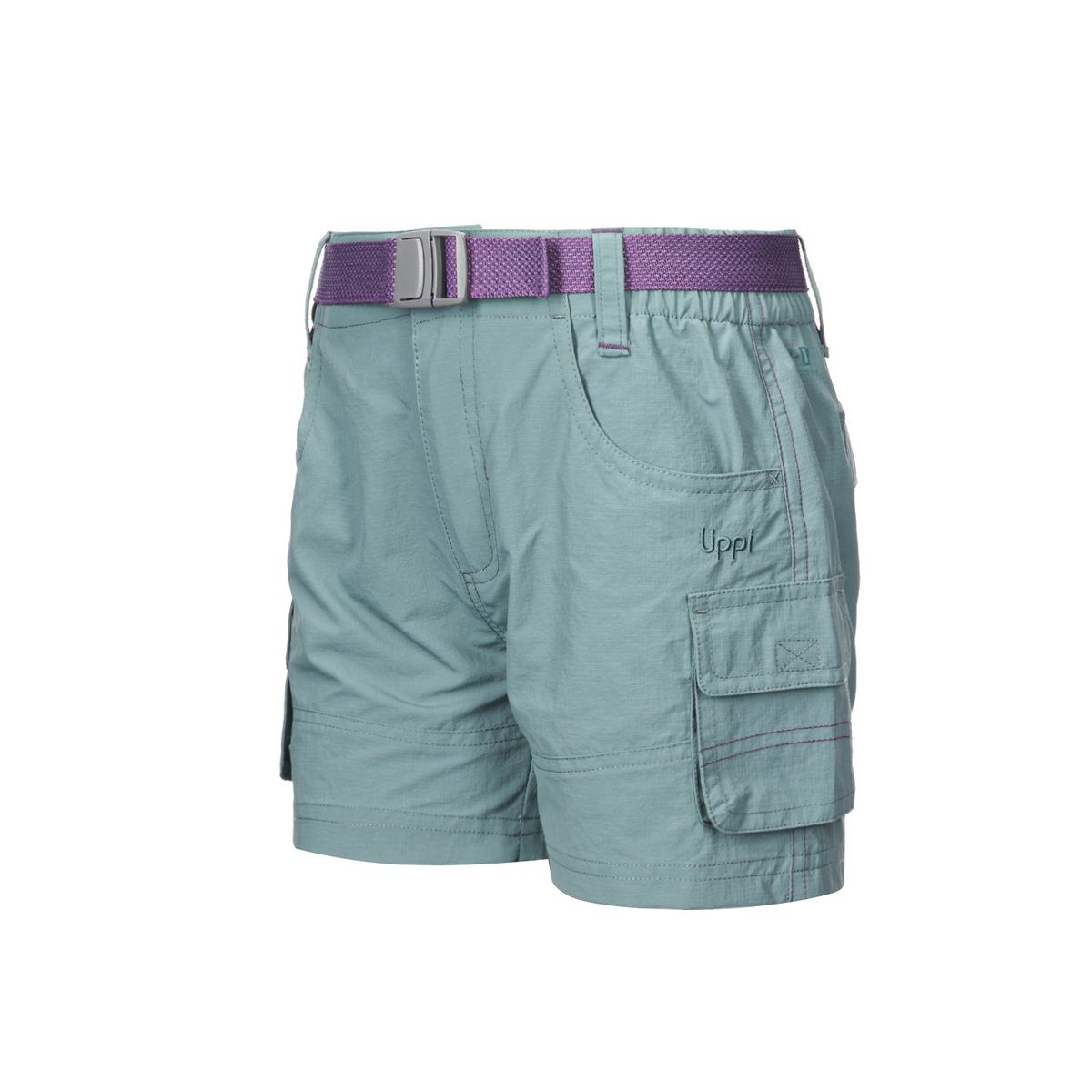 LIPPI - Short Niña Mini Just-Go Q-Dry Cargo Shorts Verde Grisaceo Lippi