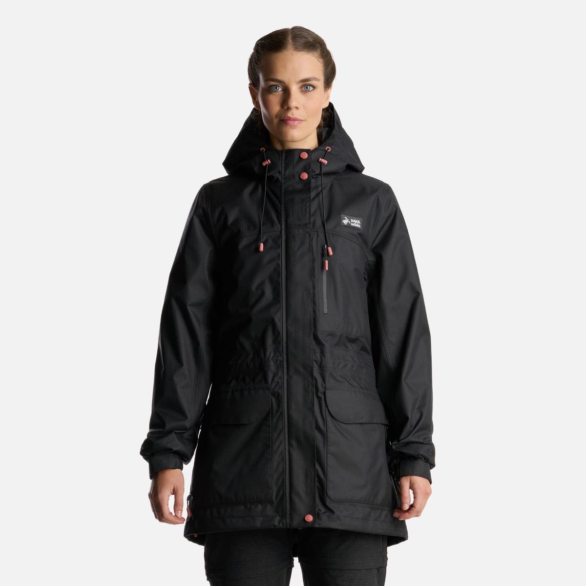 HAKA HONU - Chaqueta Mujer Perro Guapo Pro Negro Haka Honu