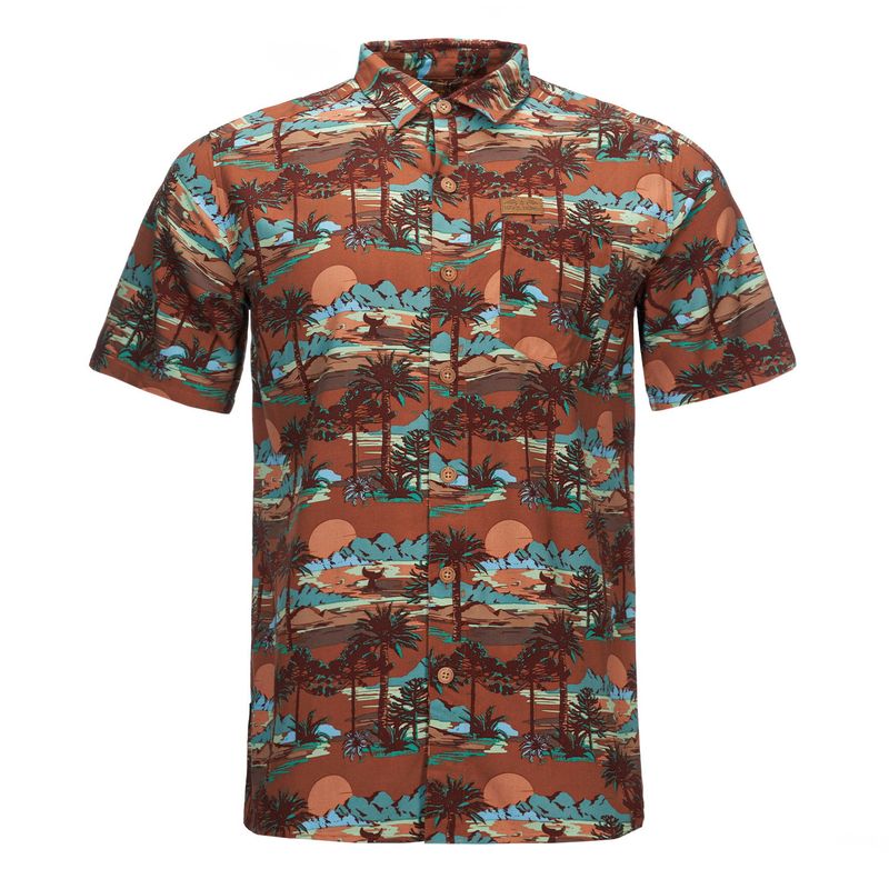 HAKA HONU - Camisa Hombre Aflora Damasco Haka Honu