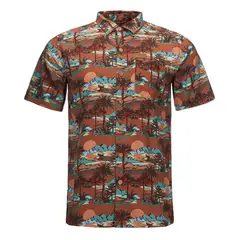 HAKA HONU - Camisa Hombre Aflora Damasco