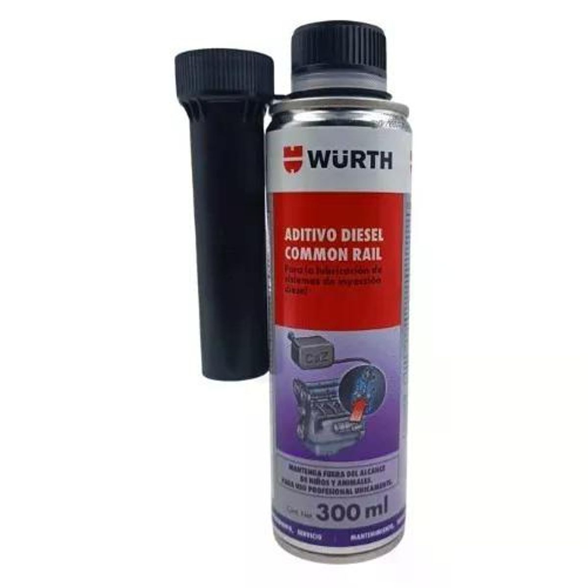 WURTH - Aditivo Diesel Common Rail Wurth 300ml Lubricante Inyección