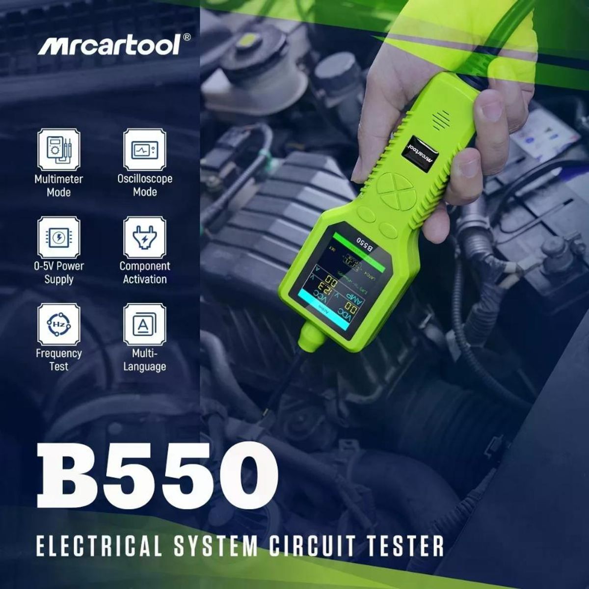 GENERICO - Analizador Circuito De Motocicleta Y Auto B550 Autool