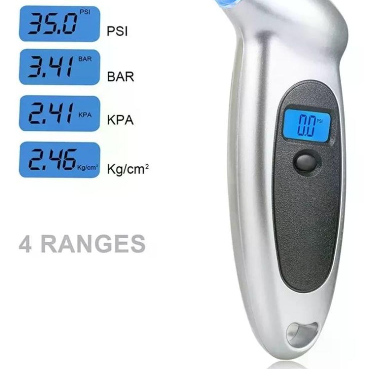 GENERICO - 2 X Medidor De Presión Neumático Digital Con Luz Led
