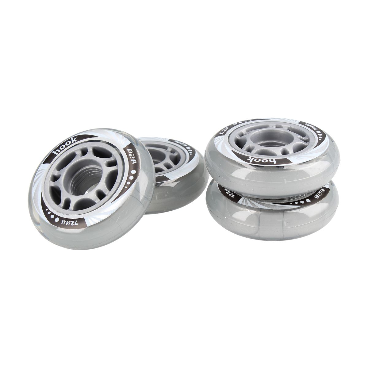 GENERICO - Ruedas Inline Hook Translucent 72mm