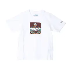COLUMBIA - Polera Manga Corta Niño Basin Ridge Gp Blanco