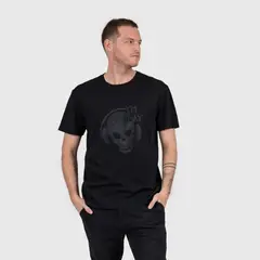 BUBBA - Cotton Tee Skull Tech Black