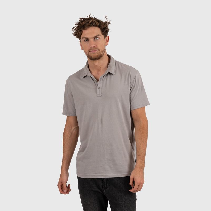 BUBBA - Cotton Polo Tee Pavement Black Bubba