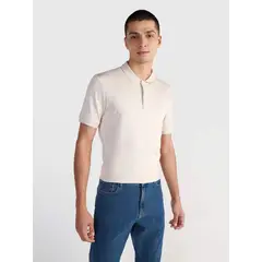 CALVIN KLEIN - Polera Smooth Slim Beige