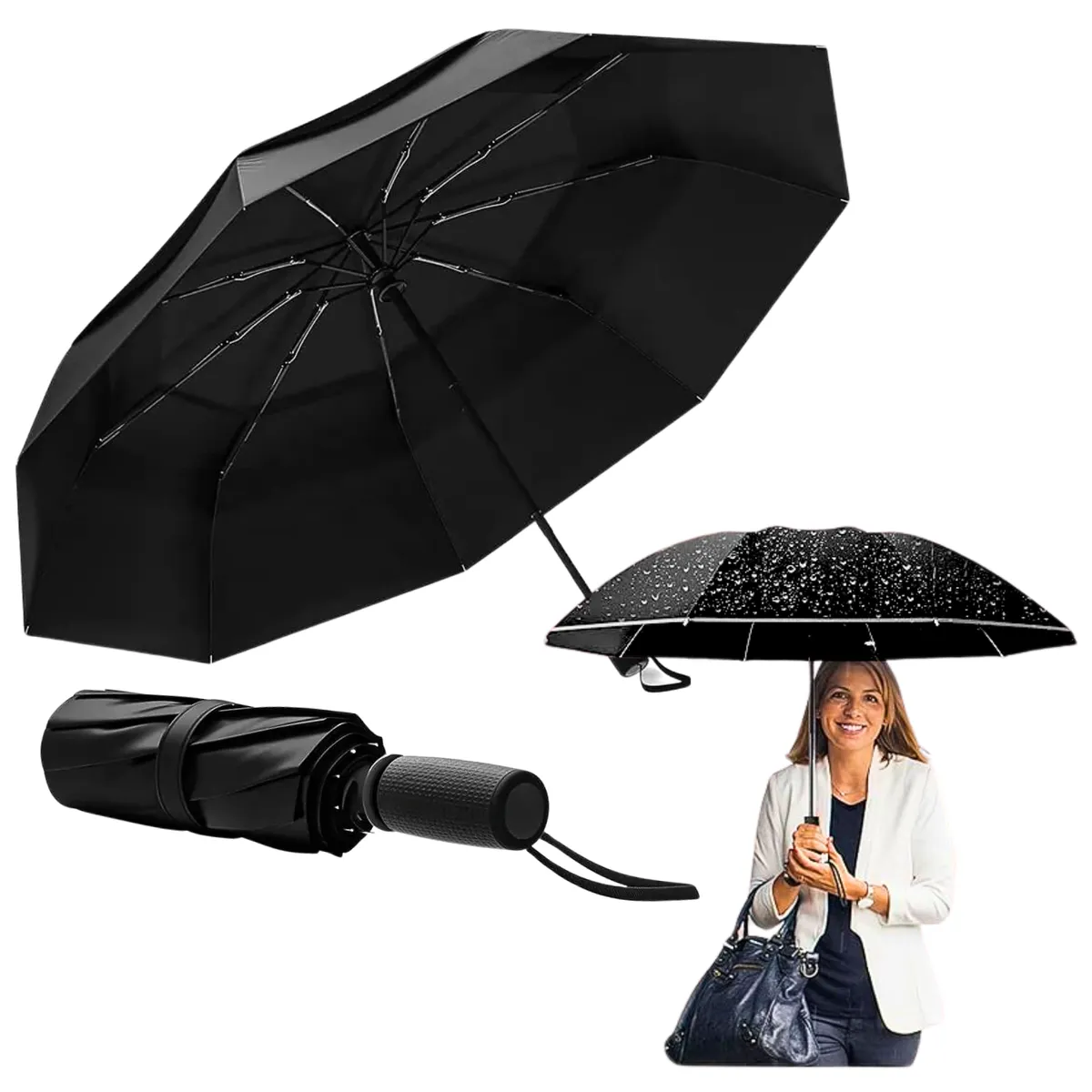 GENERICO - Paraguas Plegable De Fácil Traslado Automático Diseño Varios