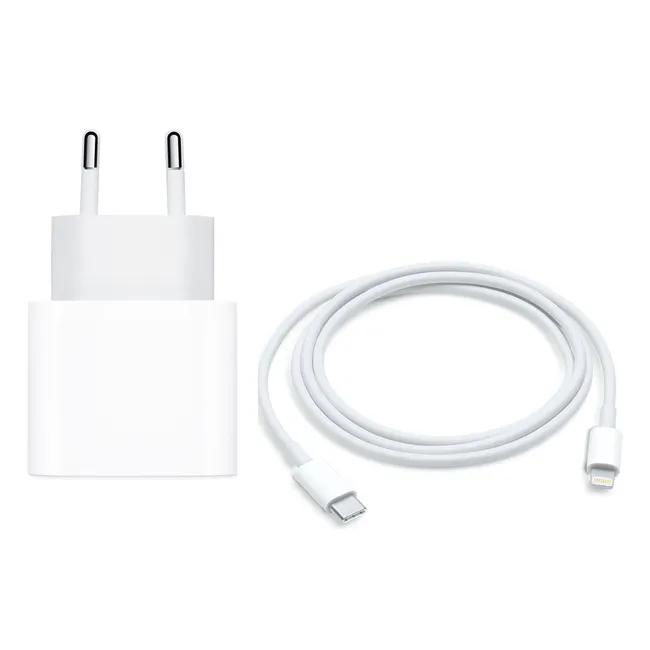APPLE - Cargador Apple USB-C 20W Original Con Cable C Lightning 1mt