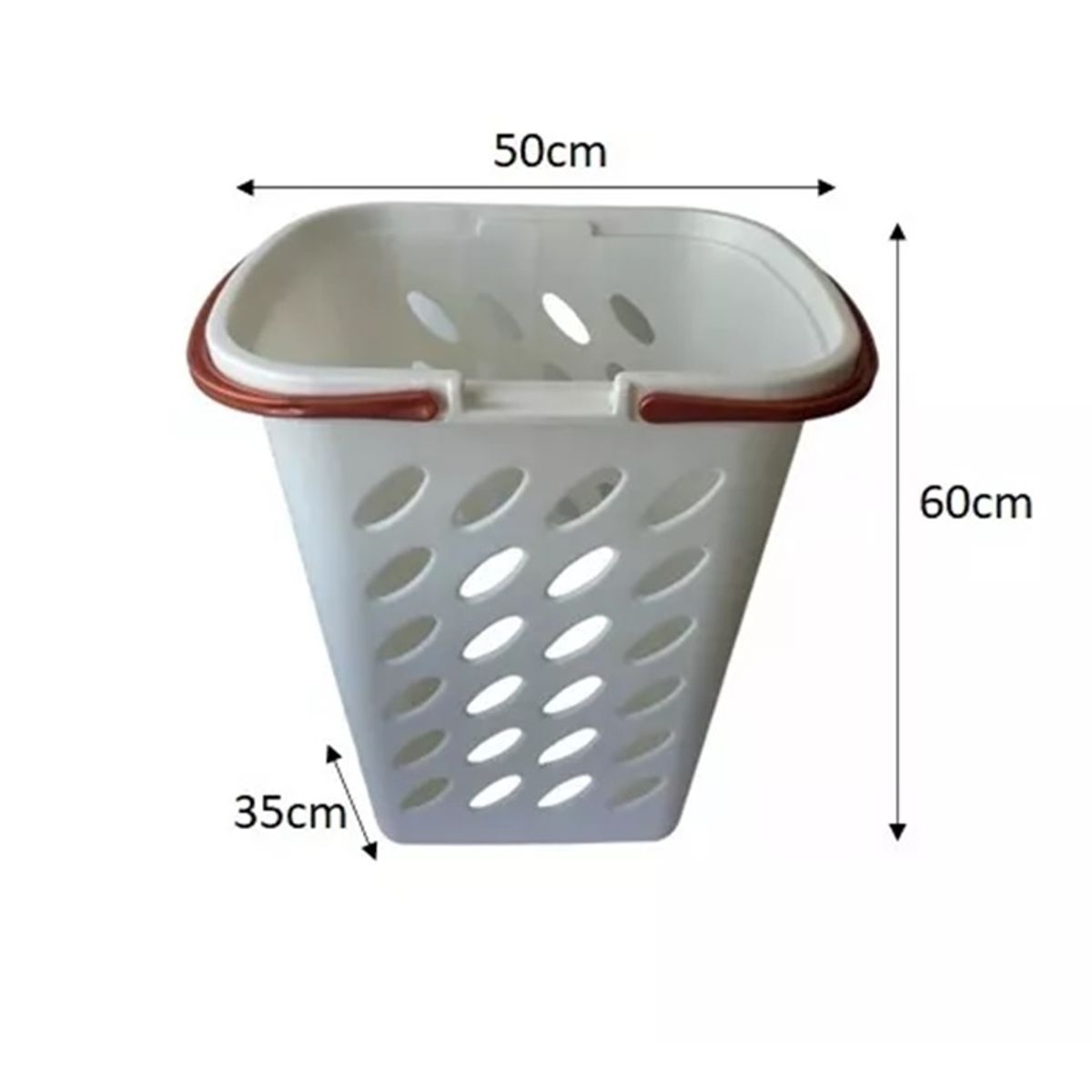 GENERICO - Cesta Canasto De Ropa Grande Plástico Resistente Con Tapa